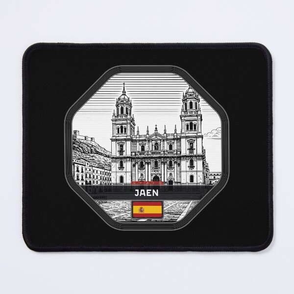 Item preview, Jaen Spain Linocut Style designed and sold by Thistle-TShop.
