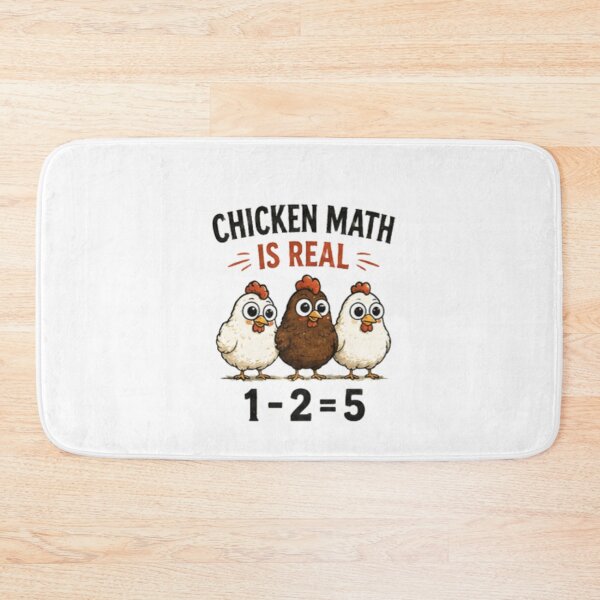 Item preview, Chicken Math Is Real - Funny 1-2=5 Formula designed and sold by GUINewAlex.