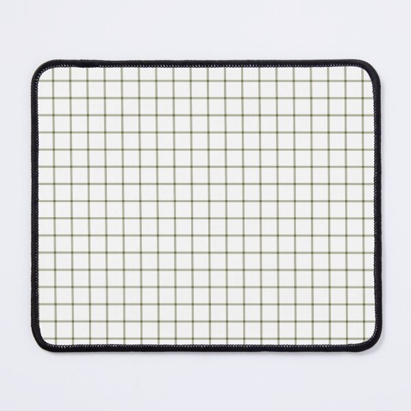 Item preview, White And Olive Mini Gingham Pattern designed and sold by pattern-archive.