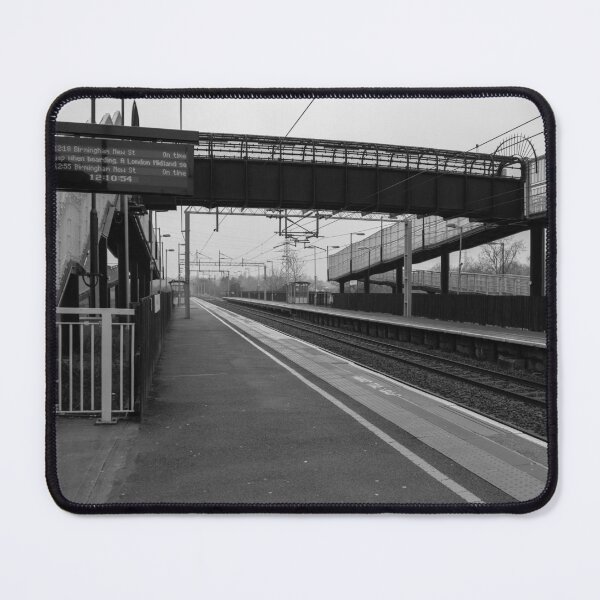 Item preview, Tile Hill Railway Station in Black and White designed and sold by ArtworkNorth.