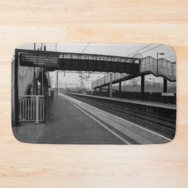 Item preview, Tile Hill Railway Station in Black and White designed and sold by ArtworkNorth.