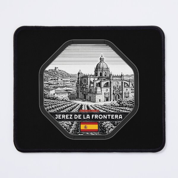 Item preview, Jerez de La Frontera Spain Linocut Style  designed and sold by Thistle-TShop.