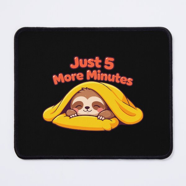 Item preview, Cute Sloth Just 5 More Minutes Funny Sleep Lover Design T-Shirt designed and sold by DarojadNR.