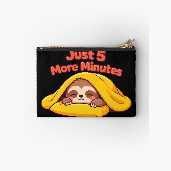 Item preview, Cute Sloth Just 5 More Minutes Funny Sleep Lover Design T-Shirt designed and sold by DarojadNR.
