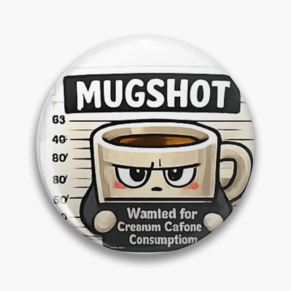 Item preview, Mugshot Coffee Sticker | Wanted for Excessive Caffeine Consumption | Funny Coffee Lover Decal designed and sold by Jyotisima8929.