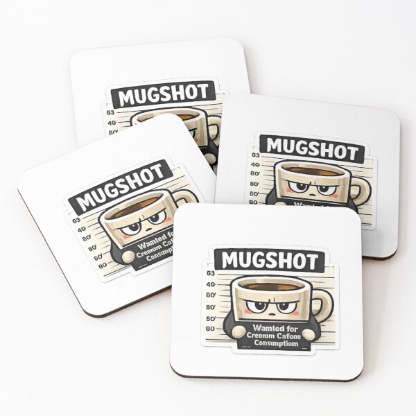 Item preview, Mugshot Coffee Sticker | Wanted for Excessive Caffeine Consumption | Funny Coffee Lover Decal designed and sold by Jyotisima8929.