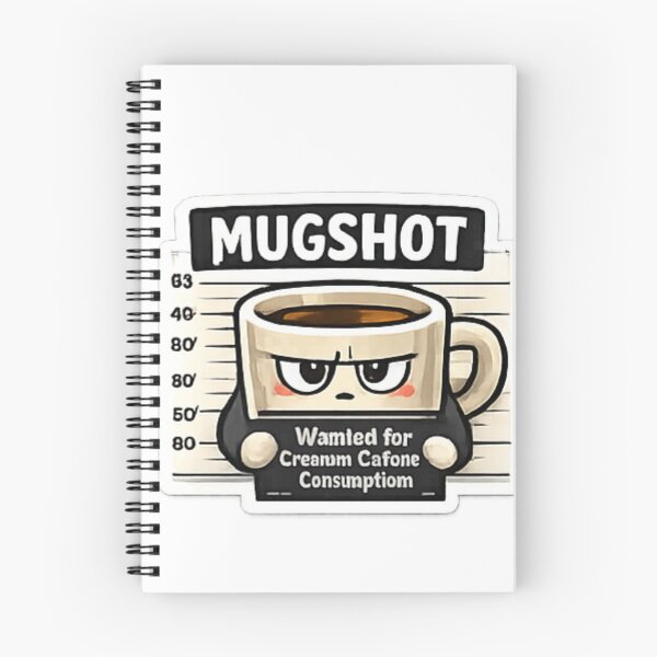 Item preview, Mugshot Coffee Sticker | Wanted for Excessive Caffeine Consumption | Funny Coffee Lover Decal designed and sold by Jyotisima8929.