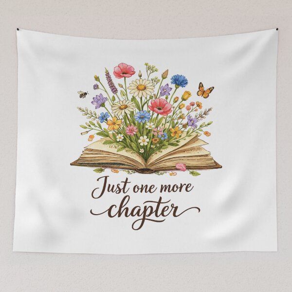 Item preview, Just One More Chapter - Wildflower Book Art designed and sold by Pineapple-Tree.