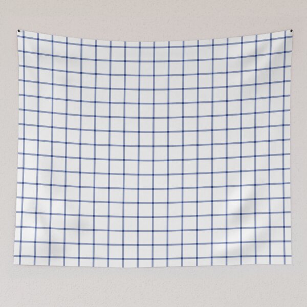 Item preview, White And Royal Blue Mini Gingham Pattern designed and sold by pattern-archive.