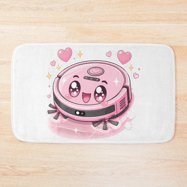 Item preview, Cute Robot Vacuum with Hearts designed and sold by OksArtStudio.