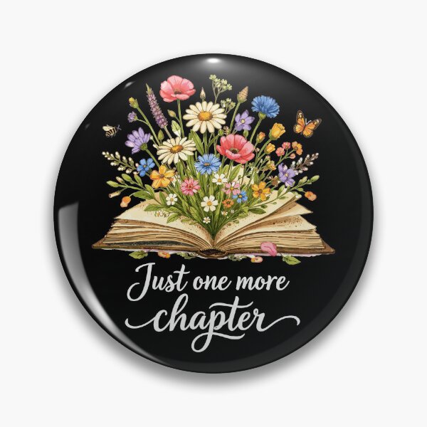 Artikelvorschau, Just One More Chapter - Wildblumen Buch Art entworfen und verkauft von Pineapple-Tree.