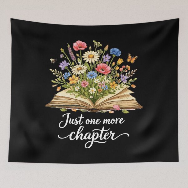 Item preview, Just One More Chapter - Wildflower Book Art designed and sold by Pineapple-Tree.
