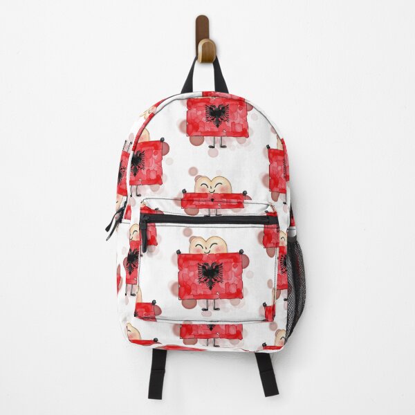 Item preview, Cute Heart Holding Albania Flag Patriotic Design designed and sold by iamKRUK.