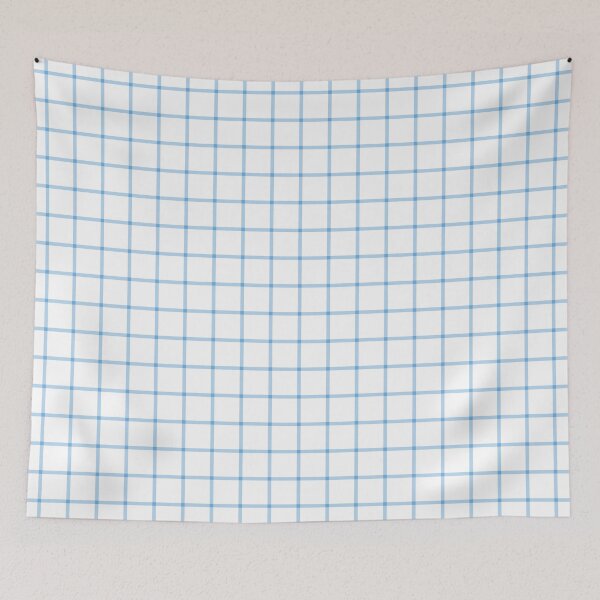 Item preview, White And Sky Blue Mini Gingham Pattern designed and sold by pattern-archive.