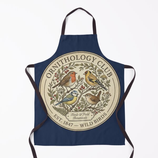 Item preview, Ornithology Club Vintage Badge Wild Birds Nature Art designed and sold by CalmCapy Co.