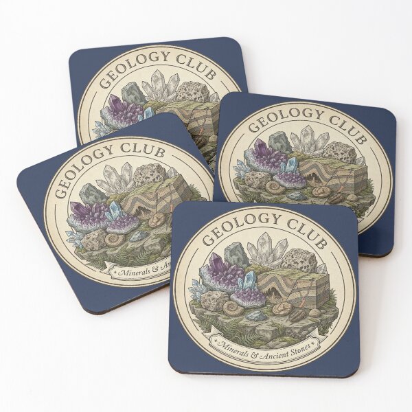 Item preview, Geology Club Vintage Badge Deep Earth Minerals Art designed and sold by CalmCapy Co.