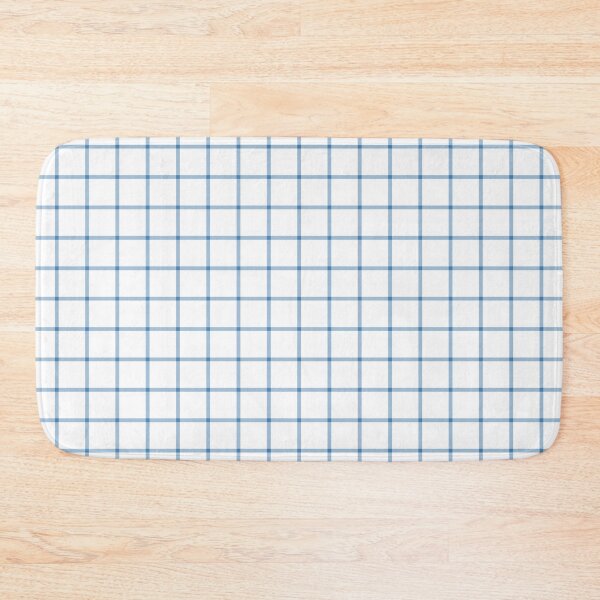 Item preview, White And Steel Blue Mini Gingham Pattern designed and sold by pattern-archive.