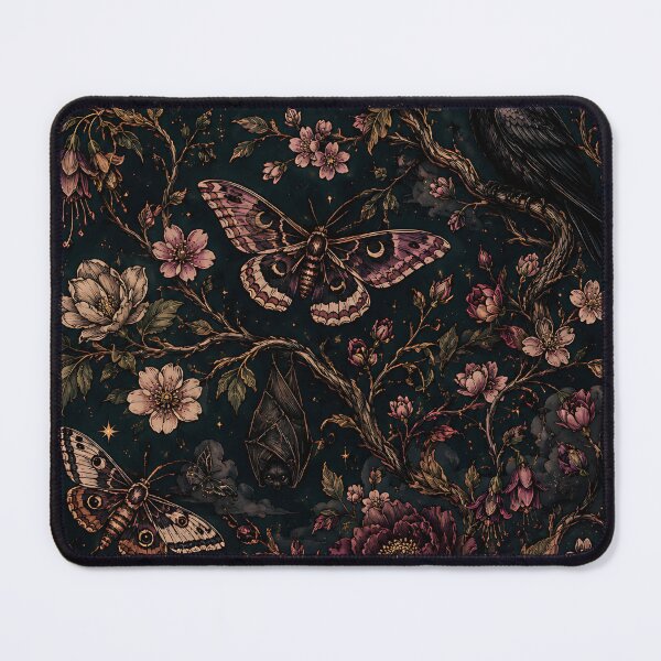 Item preview, Midnight Blossom Moth Garden designed and sold by Jaideep Walia.