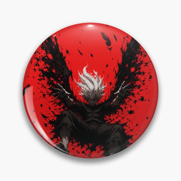 Item preview, Dark Anime Fallen Angel – Red Void Descent | Gothic Wings Aesthetic designed and sold by saamessart.