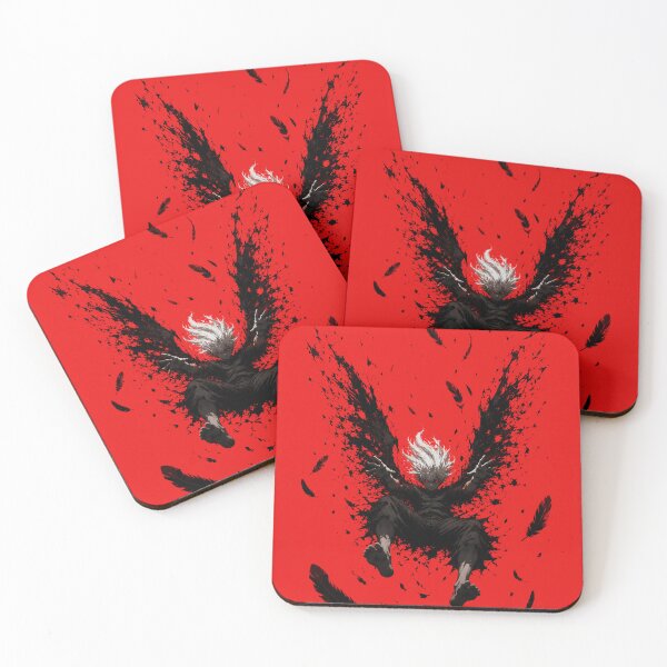 Item preview, Dark Anime Fallen Angel – Red Void Descent | Gothic Wings Aesthetic designed and sold by saamessart.