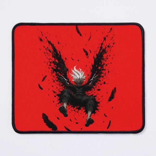Item preview, Dark Anime Fallen Angel – Red Void Descent | Gothic Wings Aesthetic designed and sold by saamessart.