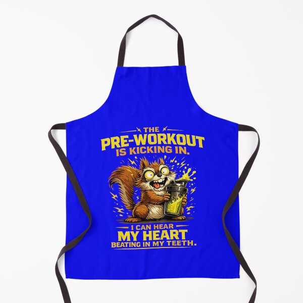 Item preview, The Pre-Workout Is Kicking In Funny Gym Squirrel Fitness Humor designed and sold by DryHumorPrints.