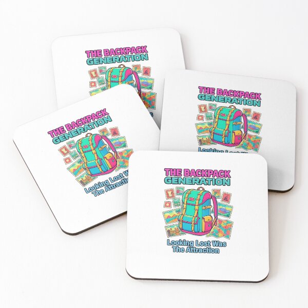 Item preview, The Backpack Generation _ Looking Lost Was The Attraction Retro Travel Adventure Design designed and sold by WisdomInColor.