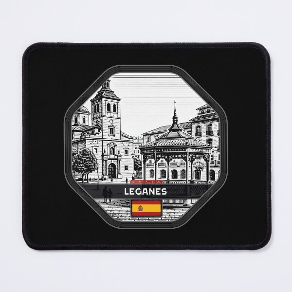 Item preview, Leganes Spain Linocut Style  designed and sold by Thistle-TShop.