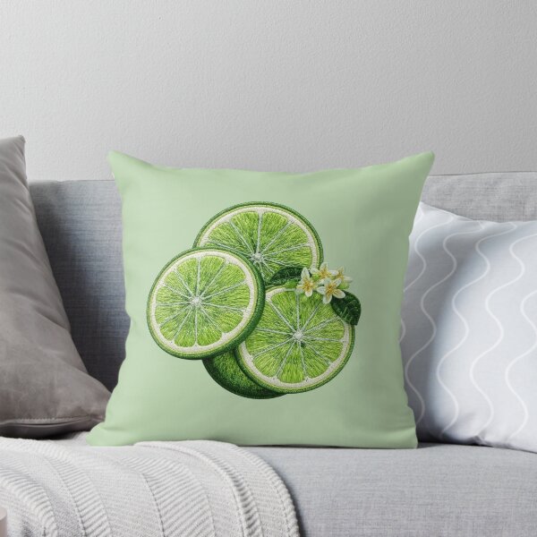 Item preview, Embroidered Lime Citrus Patch Art designed and sold by MegaNovaArt.