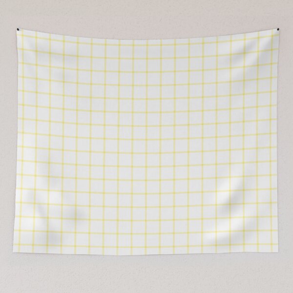 Item preview, White And Yellow Mini Gingham Pattern designed and sold by pattern-archive.