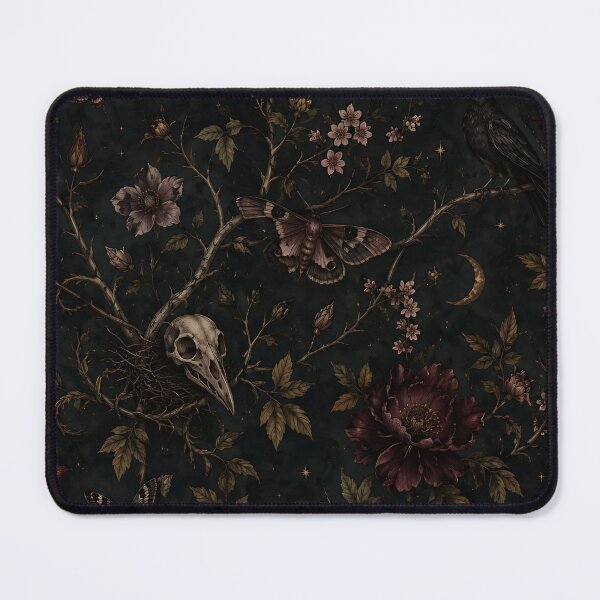 Item preview, Midnight Blossom Moth Garden  designed and sold by Jaideep Walia.