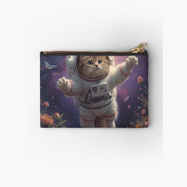 Item preview, Space Cat Astronaut Flower Print designed and sold by MAWOdesign.