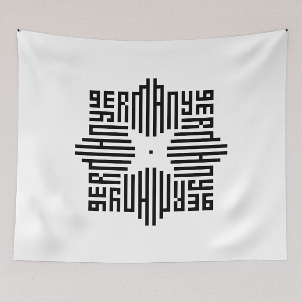 Item preview, GERMANY | Black  | Modern Geometric Kufi Calligraphy | From Name to Art   designed and sold by FOR YOUR NAME.