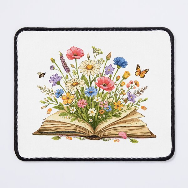 Artikelvorschau, Wildblumen Buch Illustration - Floral Book Art entworfen und verkauft von Pineapple-Tree.