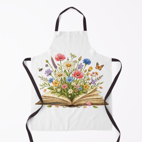 Artikelvorschau, Wildblumen Buch Illustration - Floral Book Art entworfen und verkauft von Pineapple-Tree.