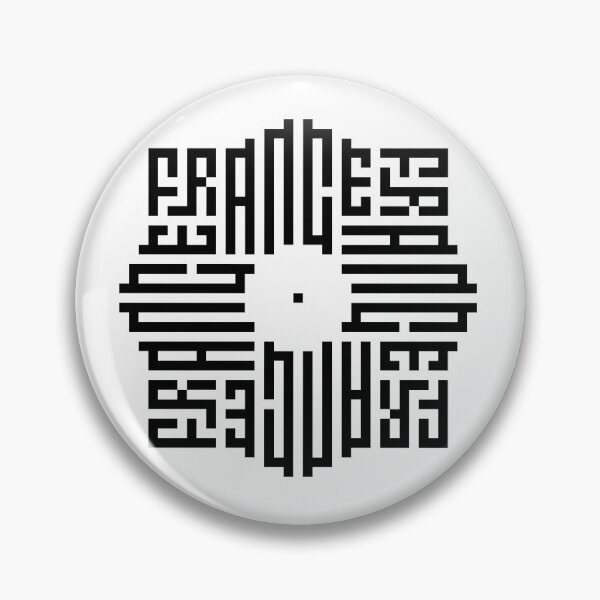 Item preview, FRANCE | Black  | Modern Geometric Kufi Calligraphy | From Name to Art   designed and sold by FOR YOUR NAME.