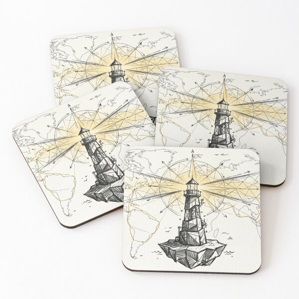 Item preview, The Global Lighthouse: Navigation and Connection Map designed and sold by InnerwayStudio.