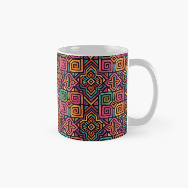 Item preview, Panama Kuna Mola Geometric Pattern designed and sold by Myra365Art.