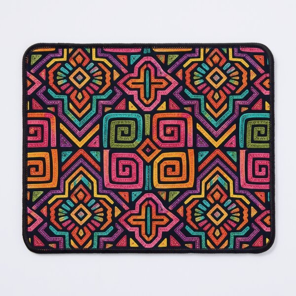 Item preview, Panama Kuna Mola Geometric Pattern designed and sold by Myra365Art.