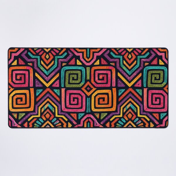 Item preview, Panama Kuna Mola Geometric Pattern designed and sold by Myra365Art.