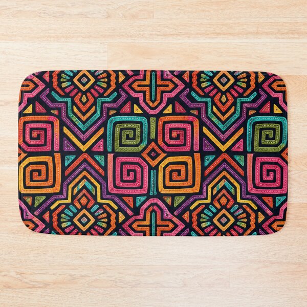 Item preview, Panama Kuna Mola Geometric Pattern designed and sold by Myra365Art.