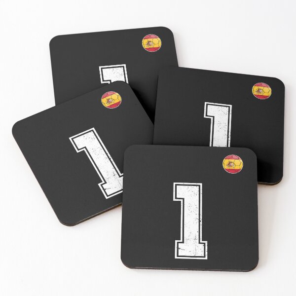 Item preview, Spain Soccer Number 1 Vintage Sports Fan designed and sold by KristenosNehk.