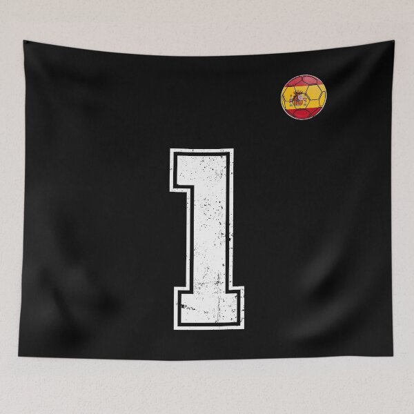 Item preview, Spain Soccer Number 1 Vintage Sports Fan designed and sold by KristenosNehk.