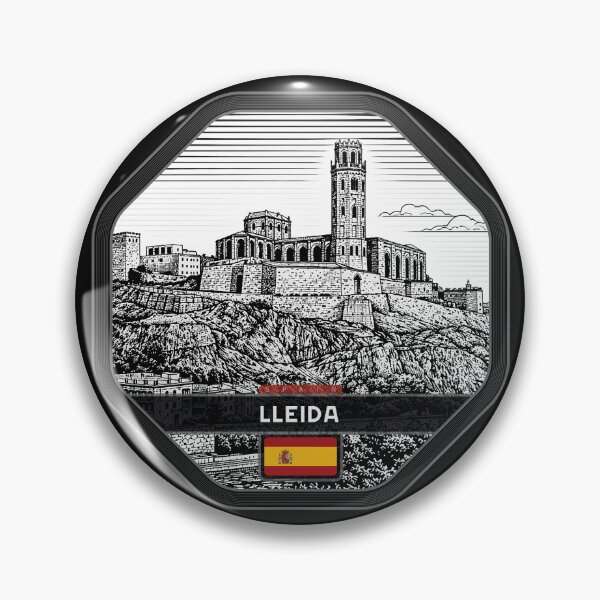 Item preview, Lleida Spain Linocut Style  designed and sold by Thistle-TShop.