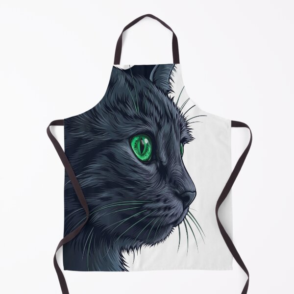 Item preview, Emerald Gaze Black Cat Profile Illustration designed and sold by Spiritualwall.