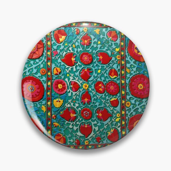 Item preview, Bokhara Suzani Uzbekistan Embroidery designed and sold by Vicky Brago-Mitchell®.