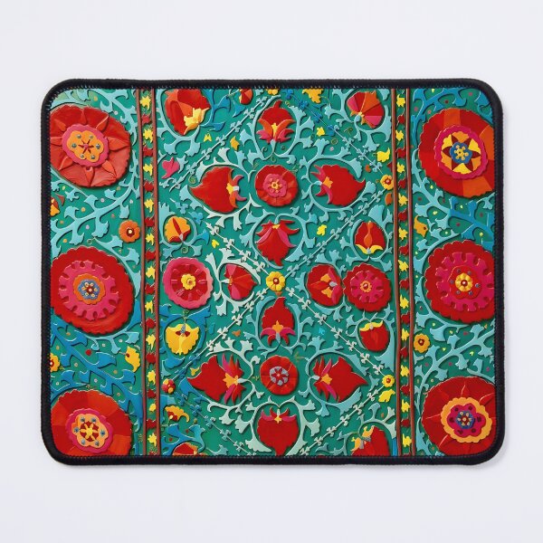 Item preview, Bokhara Suzani Uzbekistan Embroidery designed and sold by Vicky Brago-Mitchell®.