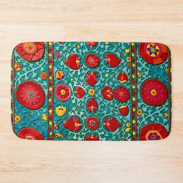 Item preview, Bokhara Suzani Uzbekistan Embroidery designed and sold by Vicky Brago-Mitchell®.