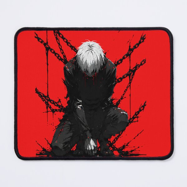 Item preview, Dark Chained Anime – Gothic Red Black Aesthetic T-Shirt Design designed and sold by saamessart.