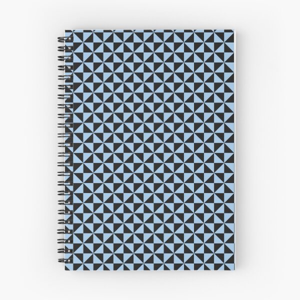 Item preview, Black And Baby Blue Pinwheel Pattern designed and sold by pattern-archive.
